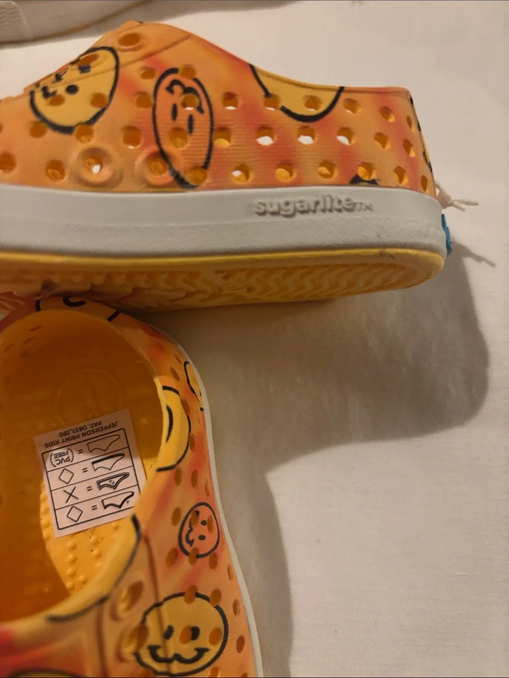 Native Kids Smiley Water Shoes - Orange/Yellow